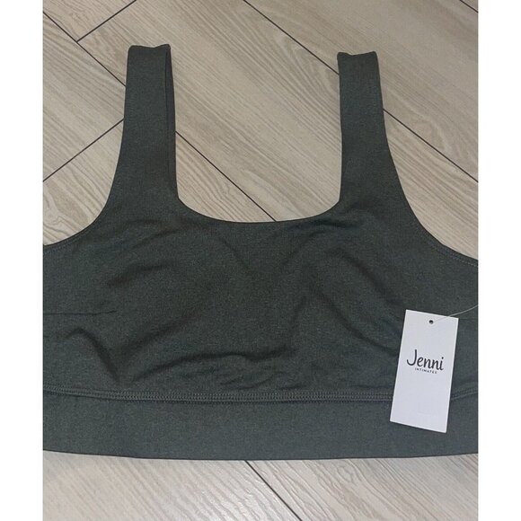 Jenni Square Neck Bra Bralette Bra Unlined WF WPL8046 M Medium Green New Nwt - Picture 3 of 4